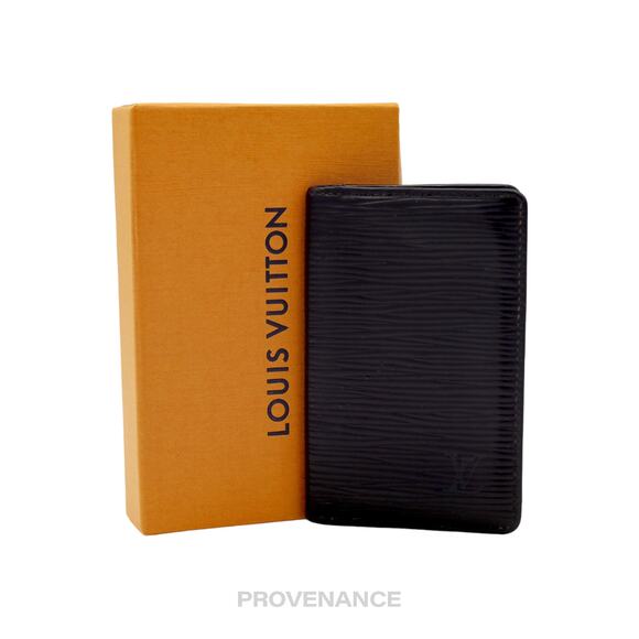 🔴 Louis Vuitton Pocket Organizer Wallet - Black Epi Leather - Picture 1 of 8